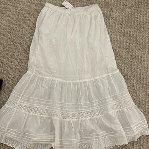Urban Outfitters White Maxi Skirt